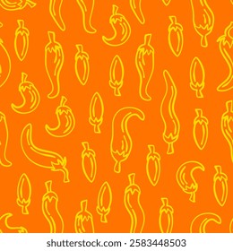 chili pattern Background. vintage chili pepper pattern background. chili doodle pattern background. hot chili pattern background.