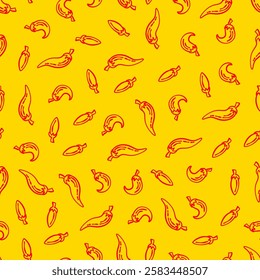 chili pattern Background. vintage chili pepper pattern background. chili doodle pattern background. hot chili pattern background.