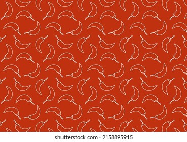 Chili pattern vector. wallpaper free space for text. background. background. Chili icon vector.