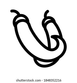 Chili Peper icon or logo isolated sign symbol vector illustration - high quality black style vector icons
