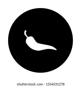 Chili pepper and black circle