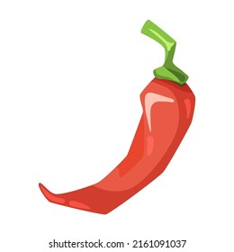 Chili pepper cartoon illustration. Pickled peppers in glass jar and bowl. Vegetables with green leaves isolated on white background