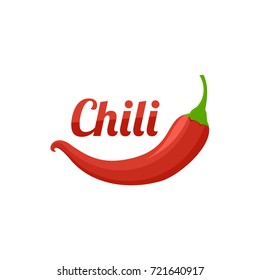 Chili pepper color flat icon, vector illustration