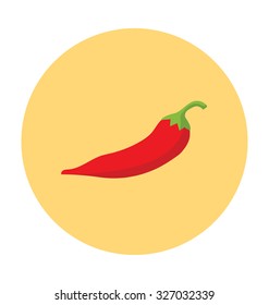 Chili Pepper Colored Vector Icon