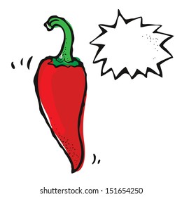 Chili pepper drawing