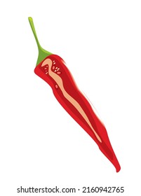 chili pepper half vegetable healthy food