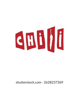 Chili pepper hand drawing vector illustration isolated on white. Text, phrase for poster, menu, kitchen decoration, banner. Spicy hot mexican vegetable clipart