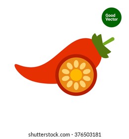 Icono de la pimienta chilli