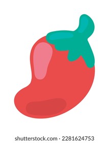 chili pepper icon isolated design