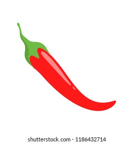 Chili pepper icon isolated on white background. Chili pepper icon for web site, app, ui and logo. Creative concept, vector illustration, eps 10