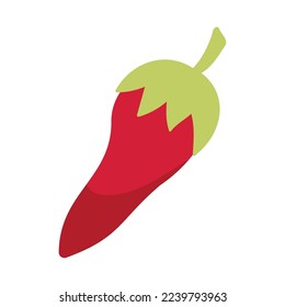 chili pepper icon isolated style