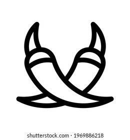 chili pepper icon or logo isolated sign symbol vector illustration - high quality black style vector icons
