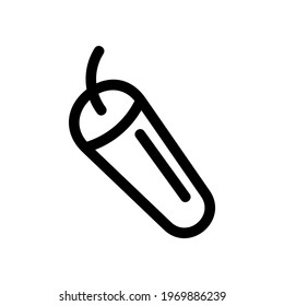 chili pepper icon or logo isolated sign symbol vector illustration - high quality black style vector icons
