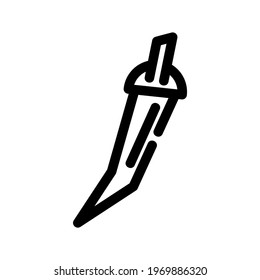 chili pepper icon or logo isolated sign symbol vector illustration - high quality black style vector icons
