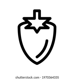 chili pepper icon or logo isolated sign symbol vector illustration - high quality black style vector icons
