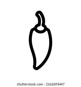 chili pepper icon or logo isolated sign symbol vector illustration - high quality black style vector icons
