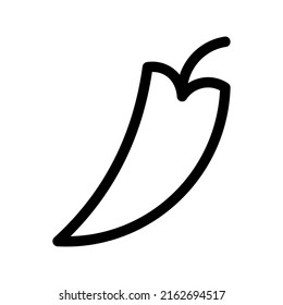 chili pepper icon or logo isolated sign symbol vector illustration - high quality black style vector icons
