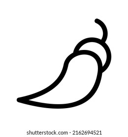 chili pepper icon or logo isolated sign symbol vector illustration - high quality black style vector icons
