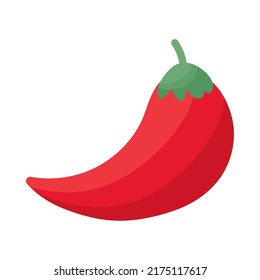 chili pepper icon on white background