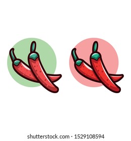 Chili Pepper Icon Set Vector 260nw 1529108594 