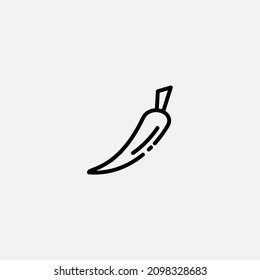 Chili pepper icon sign vector,Symbol, logo illustration for web and mobile