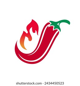 Chili pepper icon, spicy fire burn red pepper for food taste, vector symbol. Hot spice chili pepper level for fast food or Mexican cuisine menu