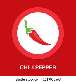 chili pepper icon, spicy vegetable illustration, spicy mexican food