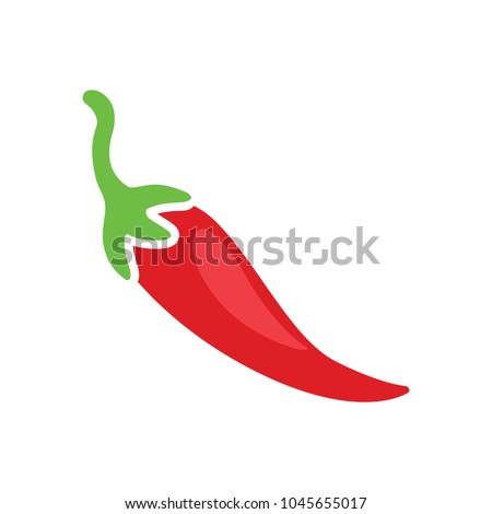 chili pepper icon, spicy vegetable illustration, spicy mexican food