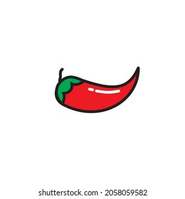 Chili pepper icon vector design. Modern icon design. flat icon