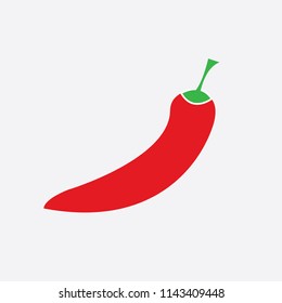 chili pepper icon - vector illustrator