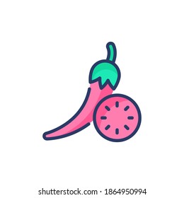 Chili Pepper icon in vector. Logotype