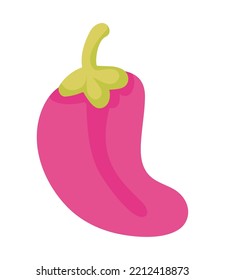 chili pepper isolated flat icon