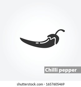 chili pepper isolated minimalistic vector icon