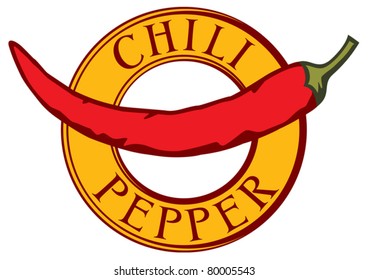 chili pepper label