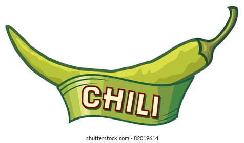 chili pepper label