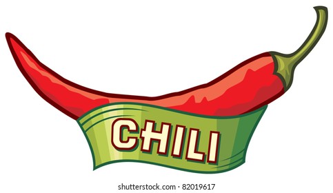 chili pepper label