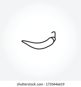 Chili Pepper line icon. Chili Pepper isolated line icon