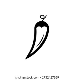 chili pepper line icon. vector pepper symbol.