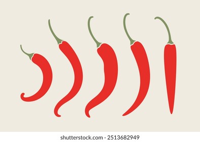 Chili pepper logo. Isolated chili pepper  on white background