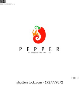 Chili Pepper Logo. Mexican Food  