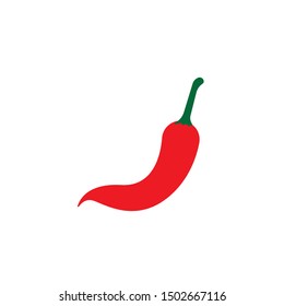 Chili pepper logo template. Spicy vegetables vector design. Food illustration
