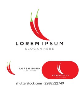 Plantilla de diseño de ilustración de icono del logotipo del chile