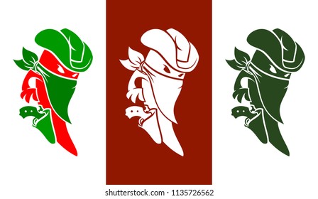 Chili pepper macho character