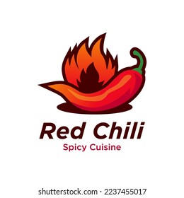 Chili pepper natural product vector design logo