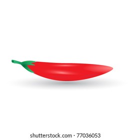 chili pepper on white- eps 10