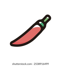 Chili Pepper outline icon for graphic design, apps and websites