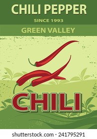 Chili pepper poster