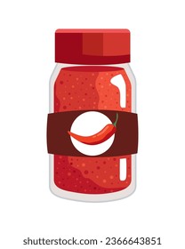 chili pepper powder condiment illustration isolated svg