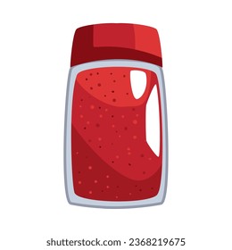 chili pepper powder condiment illustration isolated