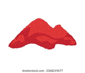 chili pepper powder stack illustration isolated
